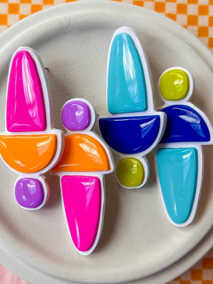 Marty | Brincos de Clay Polymer por atacado de Eleven + Jane