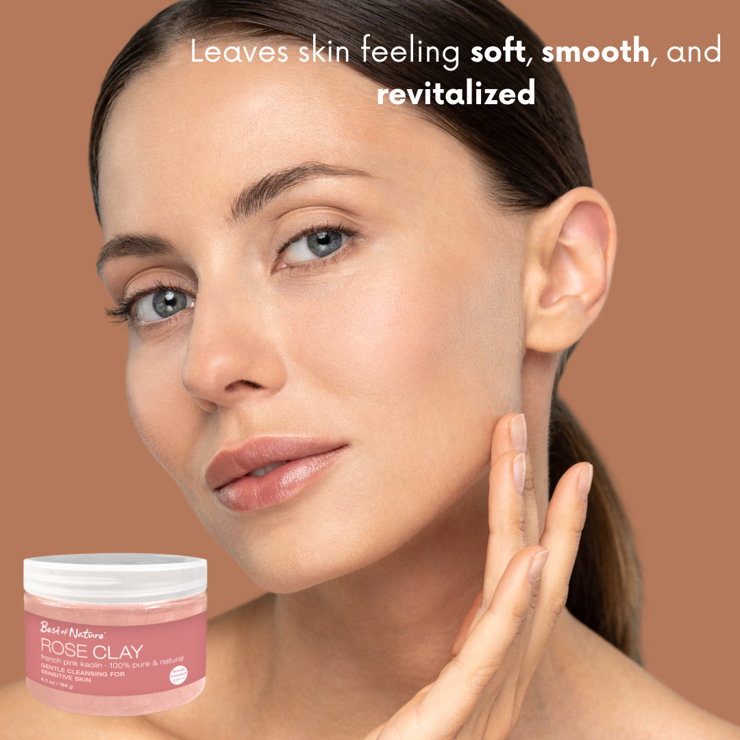 Best of Nature - Wholesale Gezichtsreiniger - Roze Klei: Franse Roze Kaolien Milde Gezichtsklei en Exfoliant3