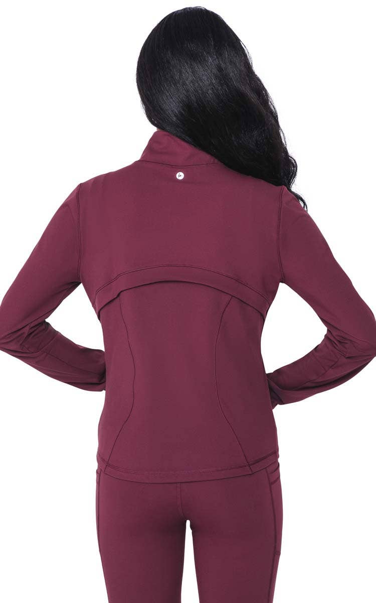 90 Degree by Reflex & Yogalicious - Wholesale Athletic Jacket - Women's - 90 Degree by Reflex - Carbon Interlink Jacket3