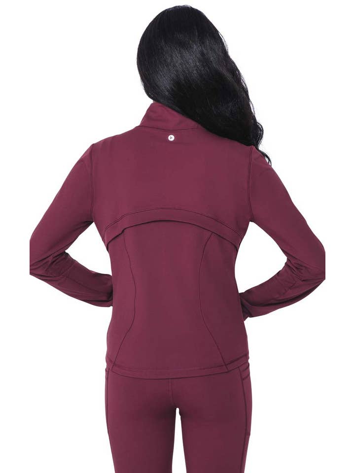 90 Degree by Reflex & Yogalicious - Wholesale Athletic Jacket - Women's - 90 Degree by Reflex - Carbon Interlink Jacket3