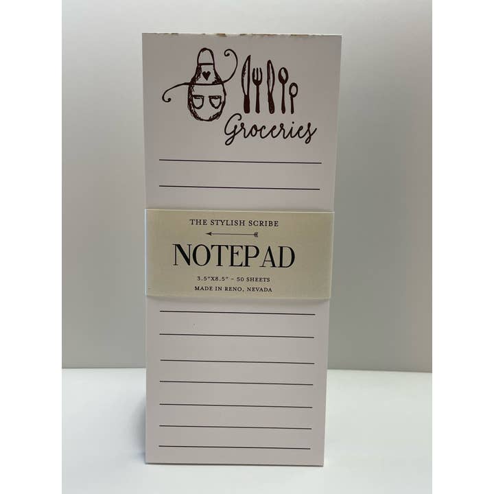 Kitchen Grocery Notepad for wholesale by The Stylish Scribe