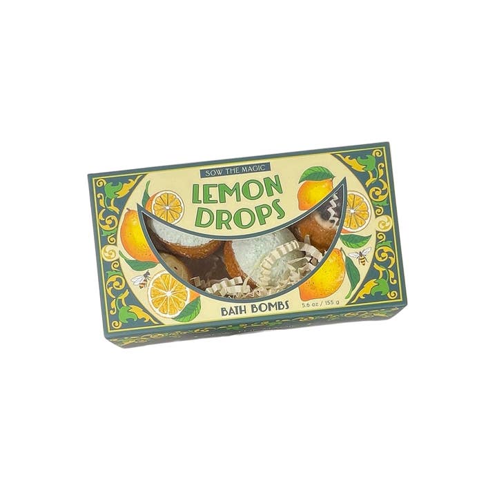 Sow the Magic - Wholesale Bath bomb/fizz - Natural Lemon Drop Bath Bomb Gift Set made with Lemon + MInt3