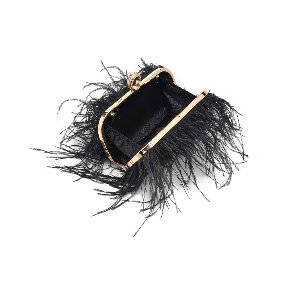 Moda Luxe - Wholesale Clutch Bag - Women's - Harlow Feather Evening Bag44