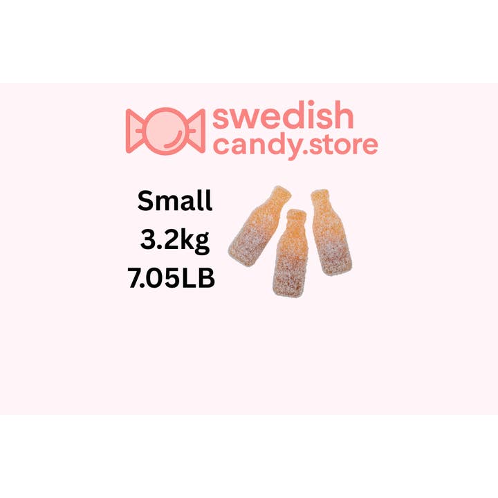 Bonbons suédois bouteilles noires et orange 3,2 kg/7,05 LB pour la vente par Swedish Candy.Store - Swedish Candy