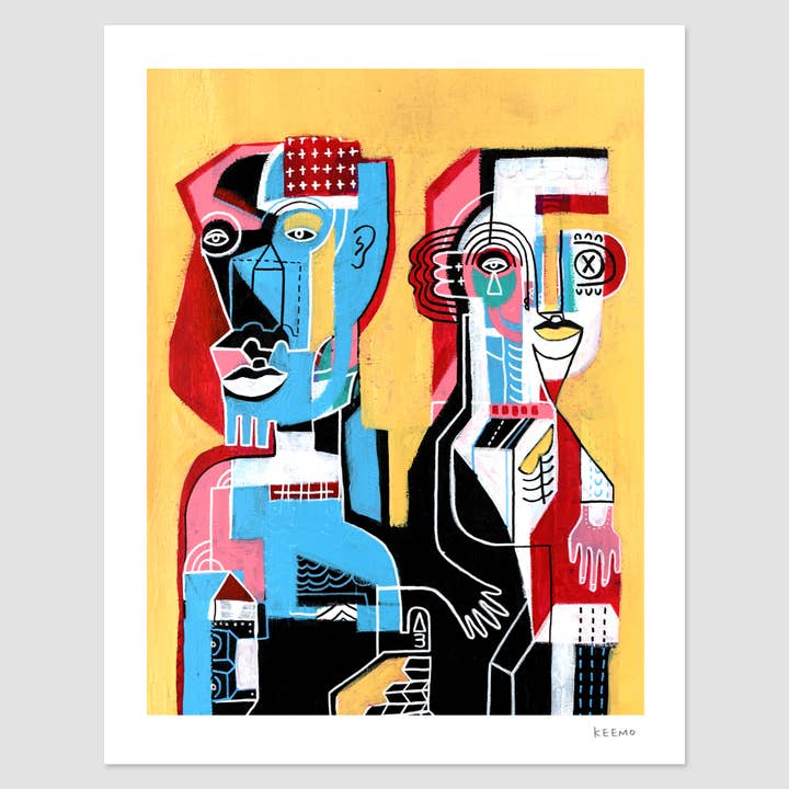 Abstract Art Print Modern Wall Art Design Colorful Unique for wholesale by Keemo Gallery