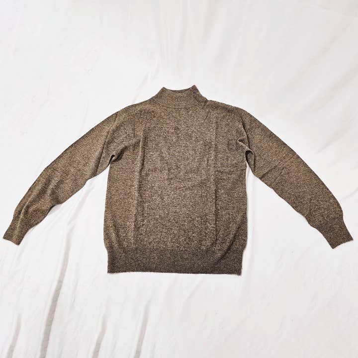 Azariah's Cashmere mock neck light sweater Mocha for wholesale by ipitemi