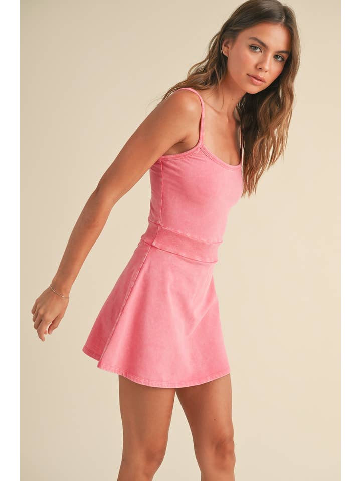KIMBERLY C - Wholesale Dress - Women's - Mineral Wash Cami Mini Dress