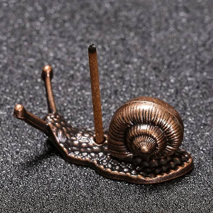 Magnifique Hearts - Wholesale Incense Holder - Snail Line Mini Incense Holder: Perfect for Homes Copper1