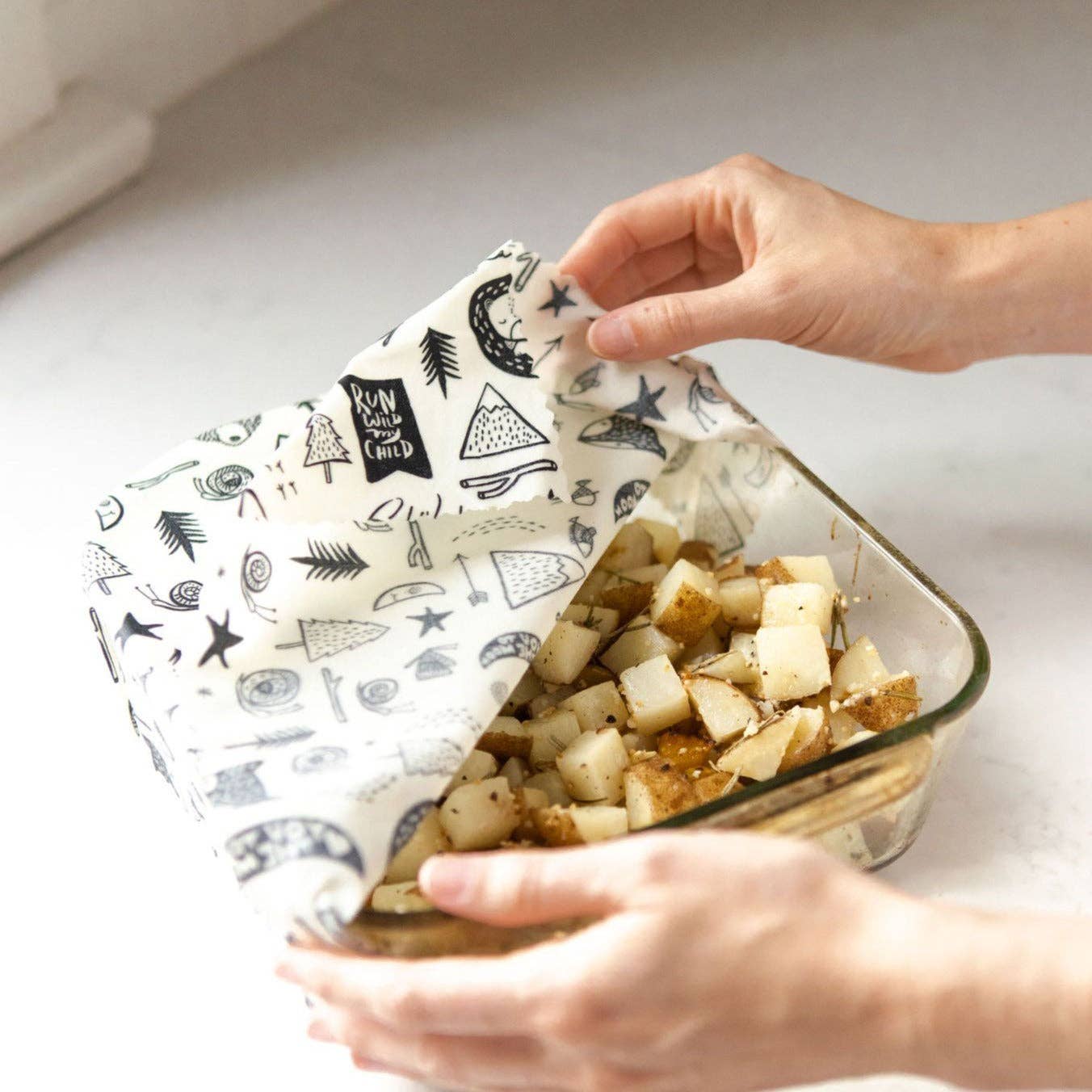 Goldilocks Goods - Wholesale Food Storage Wrap/Bag - Reusable Beeswax Food Wraps: Camping Adventure Set of 31