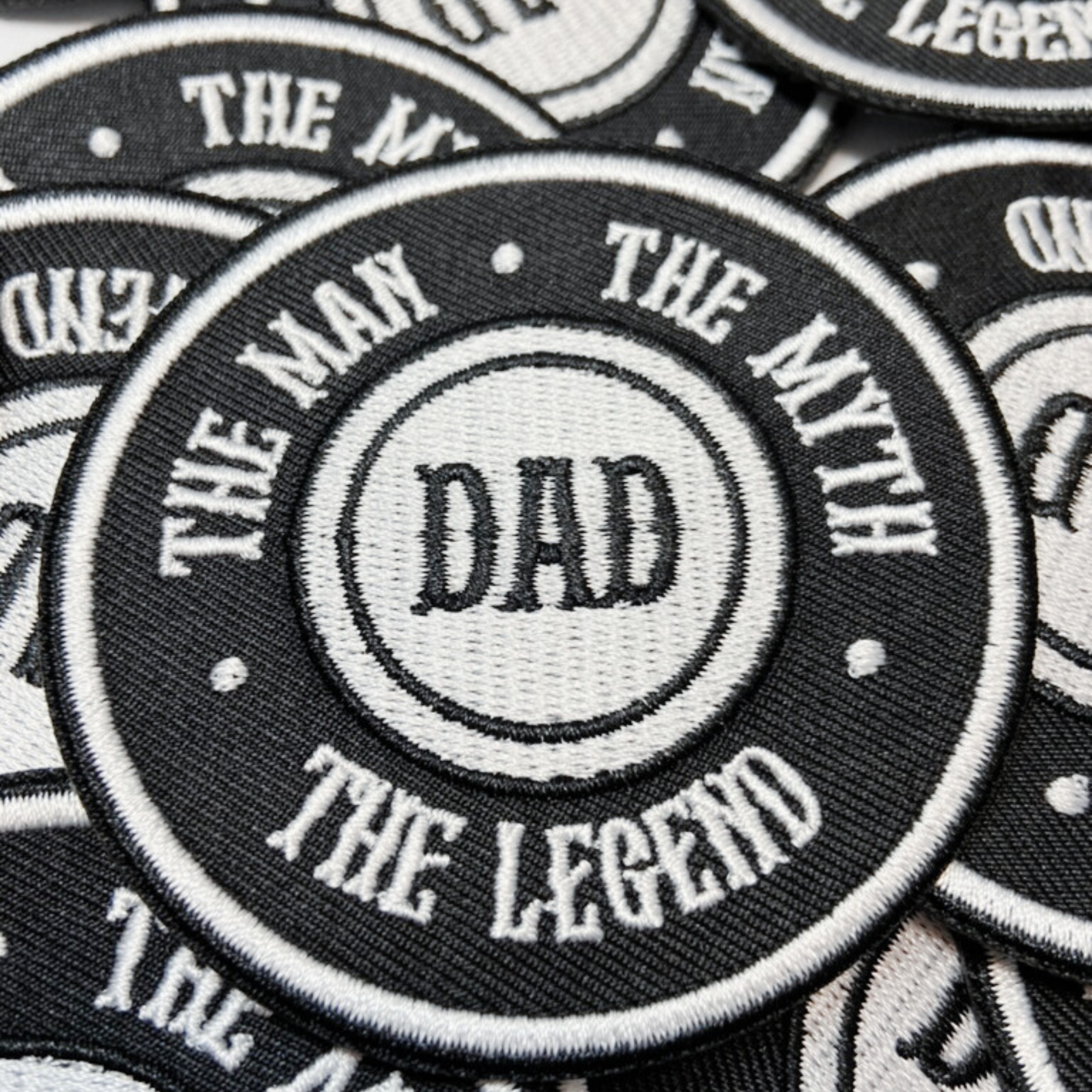 TEELUX - Wholesale Patch - 3" The Man The Myth The Legend - DAD -   Embroidered Hat Patch1