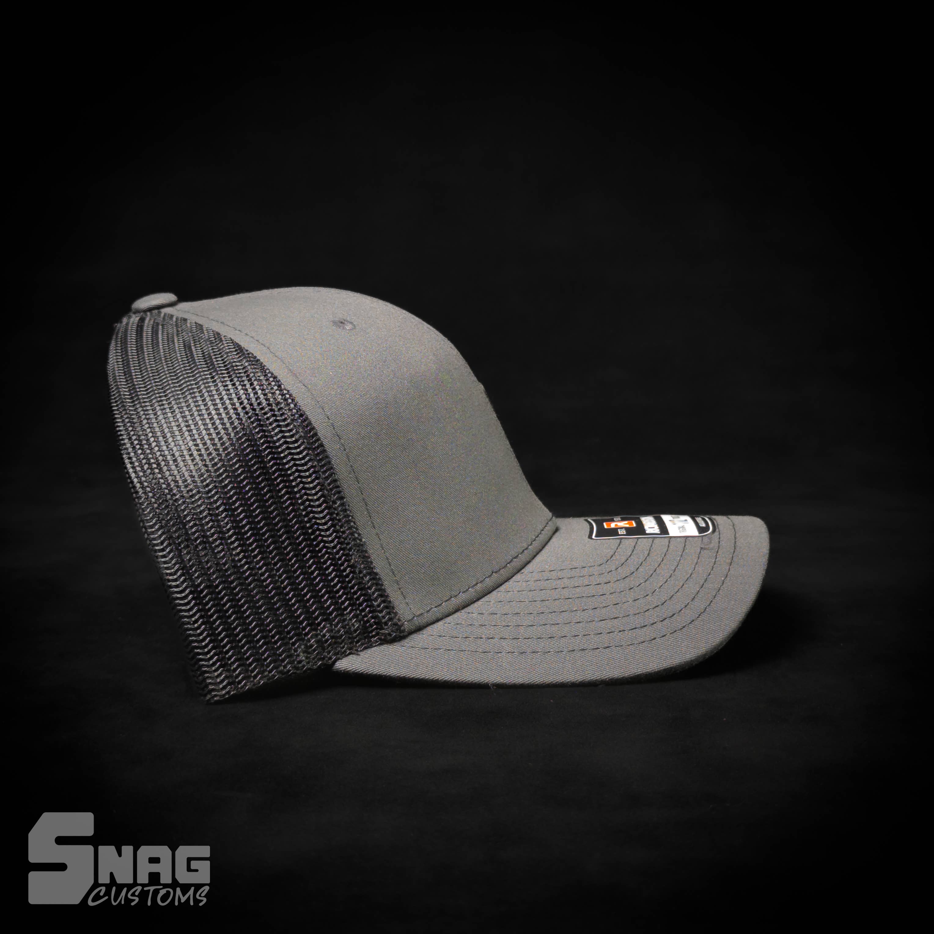 Snag Customs - Wholesale Trucker Hat - Unisex - Montana 406 State Outline Leather Patch Hat2