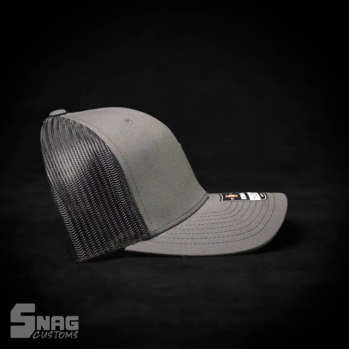 Snag Customs - Wholesale Trucker Hat - Unisex - Montana 406 State Outline Leather Patch Hat2