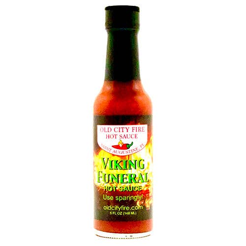 Old City Fire Hot Sauce – wholesale Stark sås – Viking Begravning - Mycket Hett