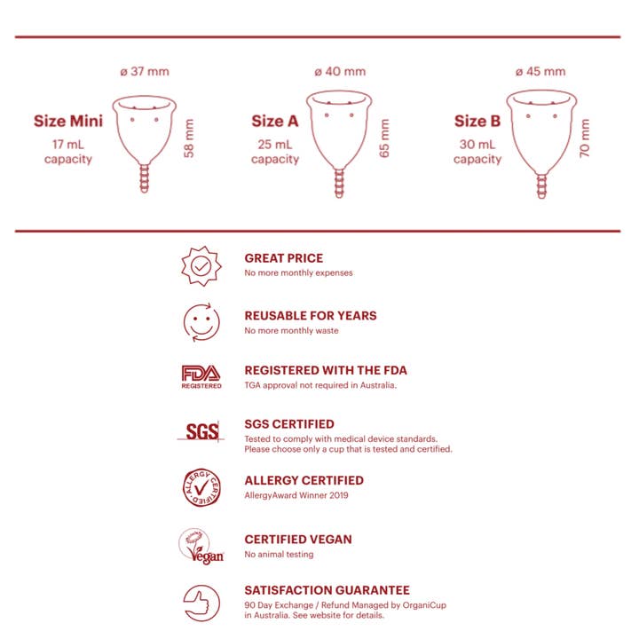 Sabaku Co Distribution - Wholesale Menstrual cup - OrganiCup (Allmatters) Menstrual Cup Size A1