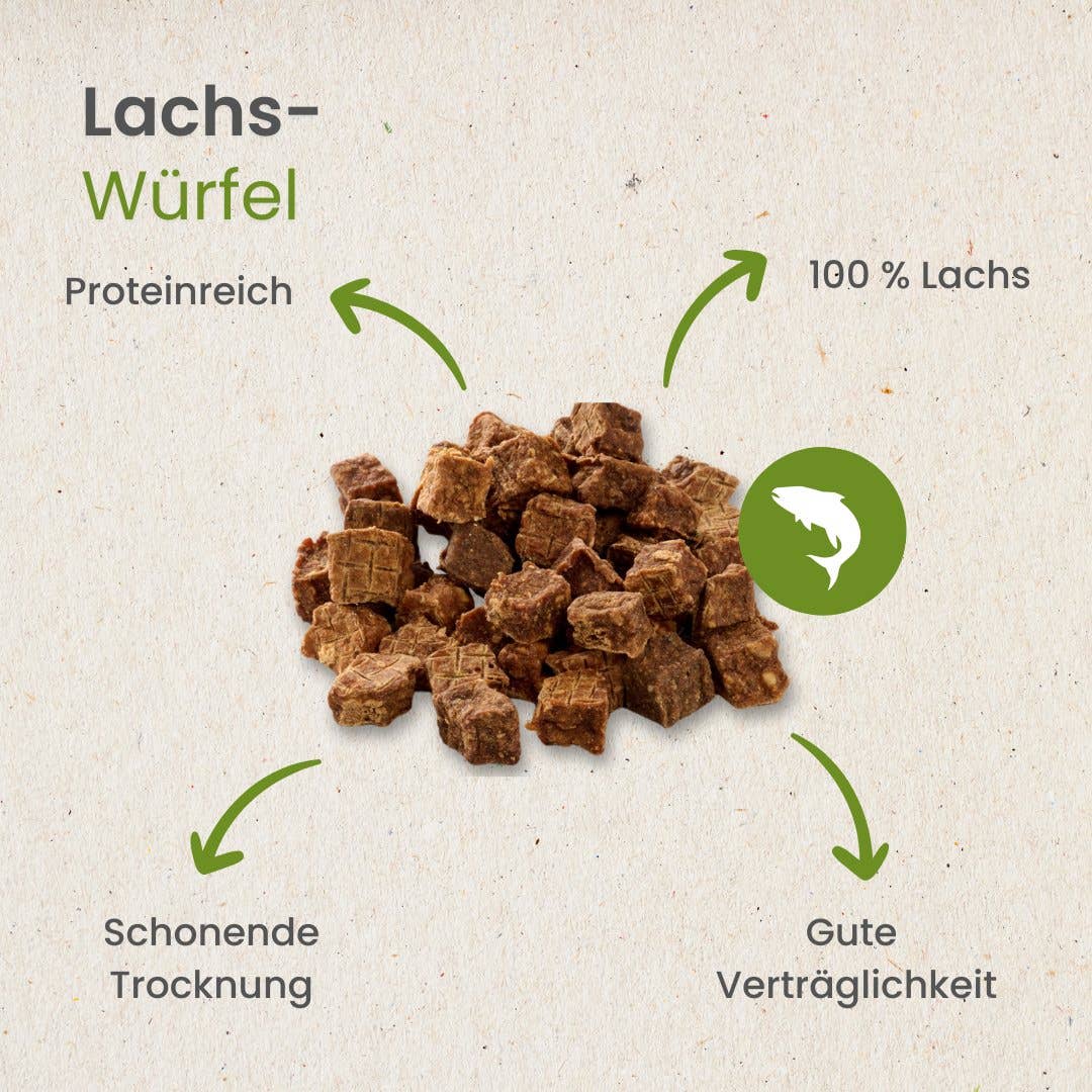 Kauartikel.com GmbH - Wholesale Pet Treats - Dog - Salmon cubes4