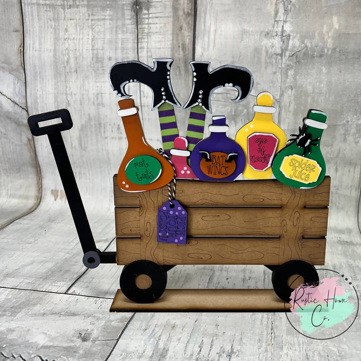 Udskifteligt Halloween-heksesæt til sæsonkurven for engroshandel hos Rustic Home Co LLC