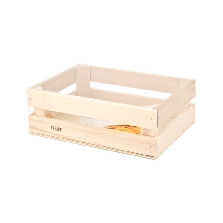 H&H - Wholesale Basket - Wooden Snack Box cm 17X23X8 H1