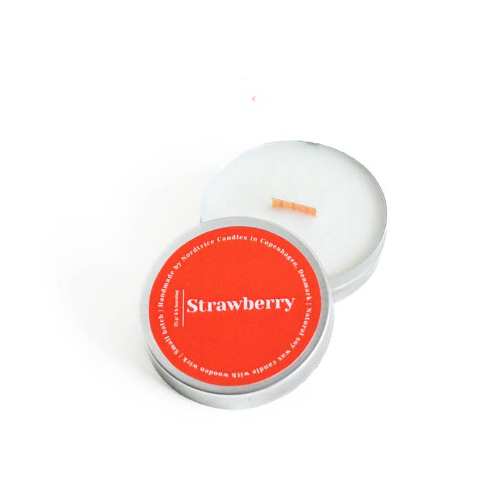 Nordtrice - Wholesale Travel Candles - Mini scented soy candles, Strawberry2