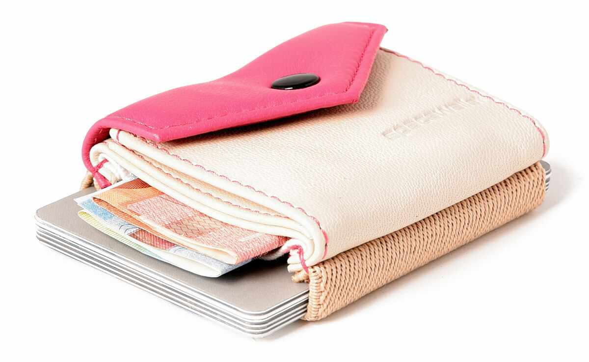 Space Products – Großhandel Brieftasche – Damen – Leder Mini Geldbörse mit Münzfach - duoton - Peak23