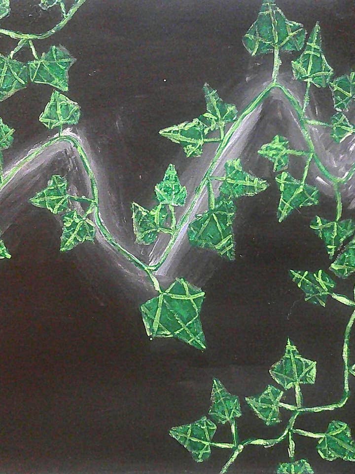 16x20 ivy acrylic print for wholesale by Acrylics by Sammi