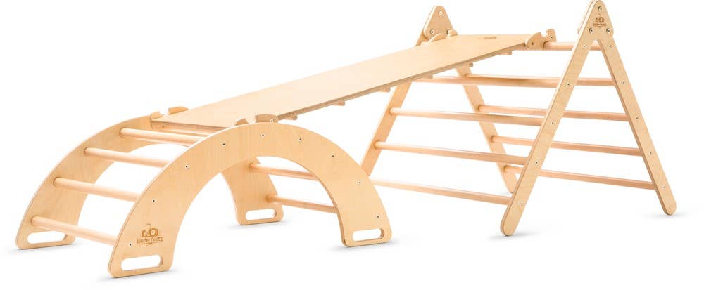 Kinderfeets NL - Vendita all'ingrosso Giocattolo in legno - Bambini - Triangolo di Legno per Arrampicata Bambini - Dimensione Media1