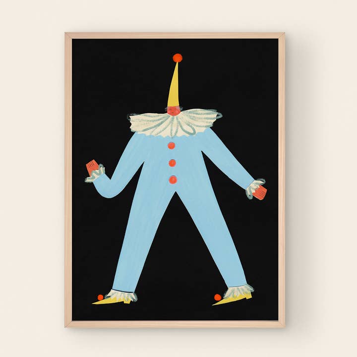 Robin Circus Art Print | Karaktär | Nursery Wall Art för wholesale av Little Black Cat Illustrated Goods