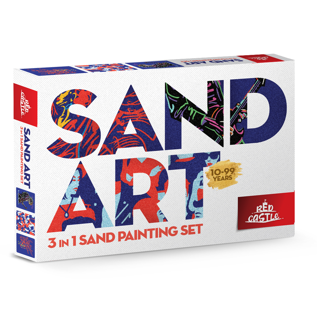 Sandlegetøj.dk - Wholesale Art Set - Kids & Baby - Sand painting - guitarist/dansende kvinde/forsamling0
