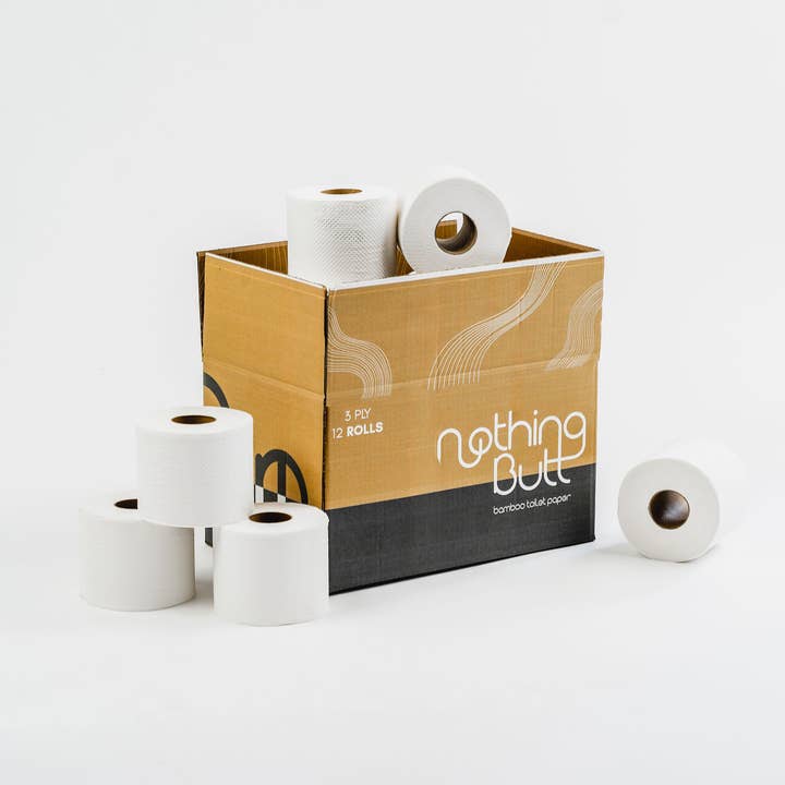 Nothing Butt Bamboo Toilet Roll 12 Pack for wholesale by Nothing Butt