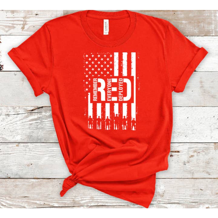 Camiseta gráfica Red Remember Everyone Despliegue para venta al por mayor de BB Subs and Screens