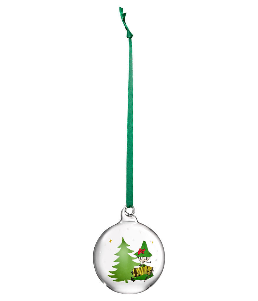 Treacle George (Muurla) – wholesale Ornament – MOOMIN | Christmas | Glass Bauble | Spruce | ⌀ 7 cm4