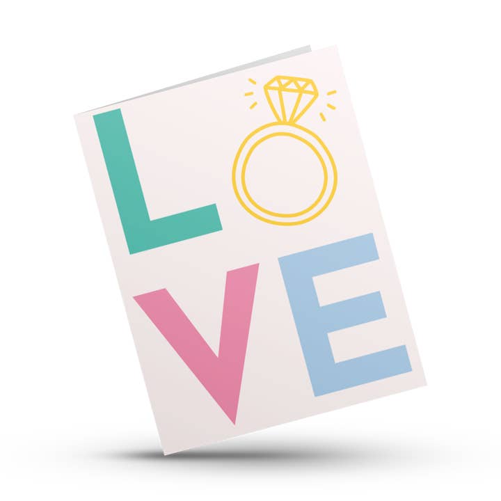 Love, Wedding and Engagement Card for wholesale by Hustle & Hope