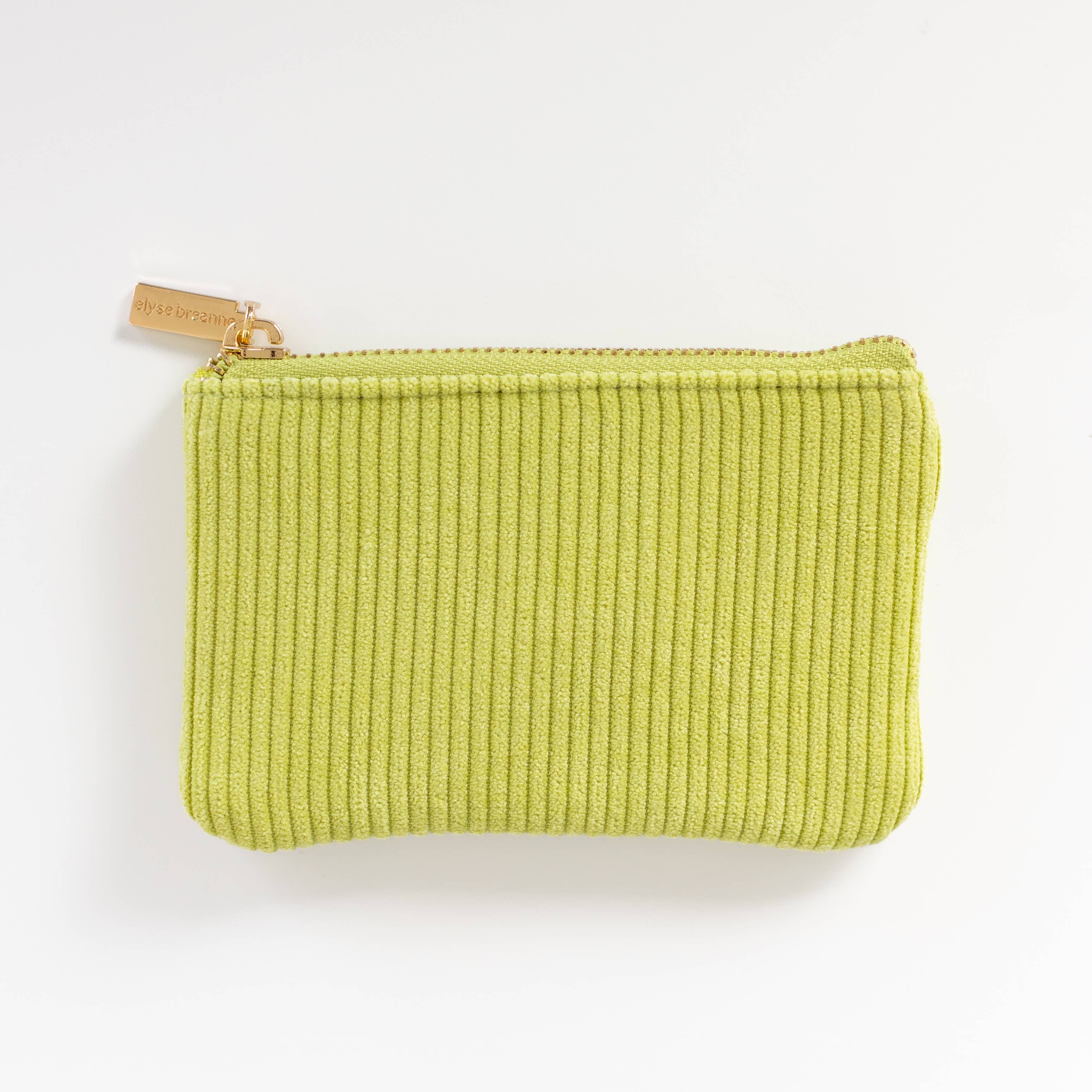 Elyse Breanne Design - Vente Porte-monnaie – unisexe - Pochette à pièces en velours côtelé Chartreuse