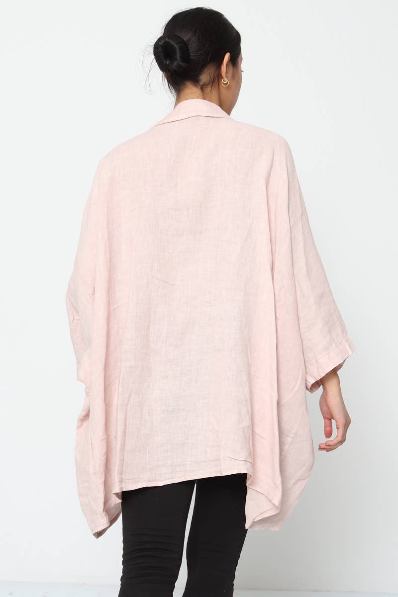 LÉA & LUC - Wholesale Button Down Shirt - Women's - 100% Linen Shirt REF. 285892