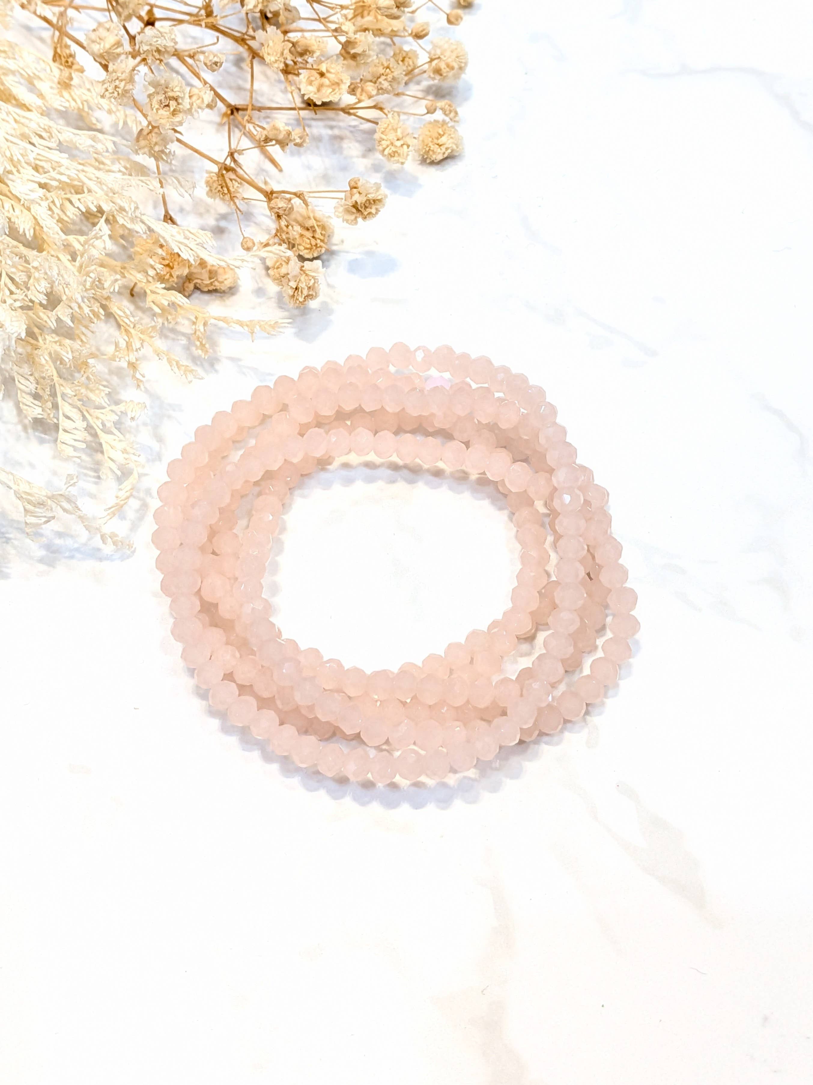 LOLO & YAYA - Vente Bracelets maillon et chaîne - Bracelet élastique Crystal opaque multi tours21