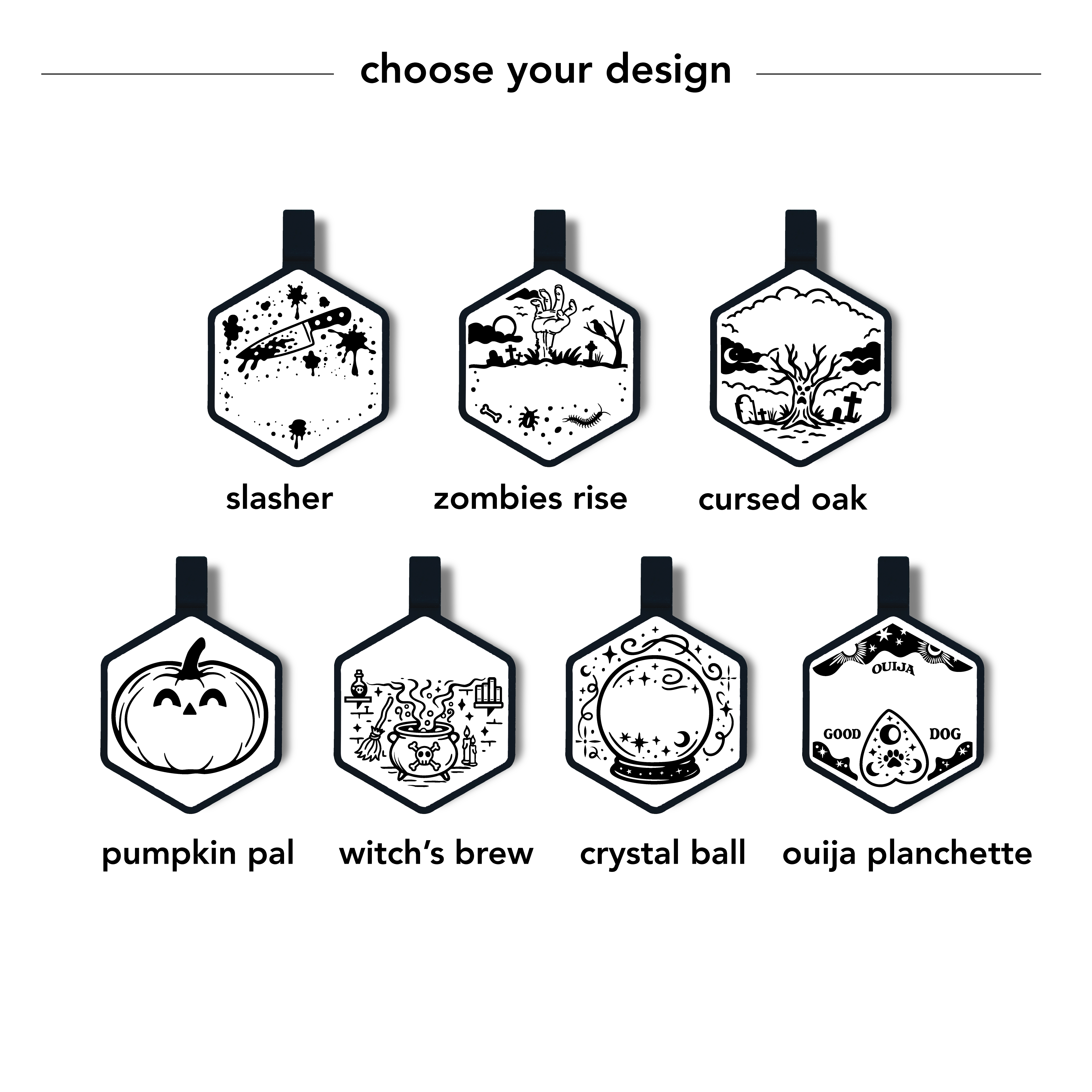 Besties Pets - Wholesale Pet Identification Tag - Cat/Dog - Fright Fest Halloween Silicone ID Tags3