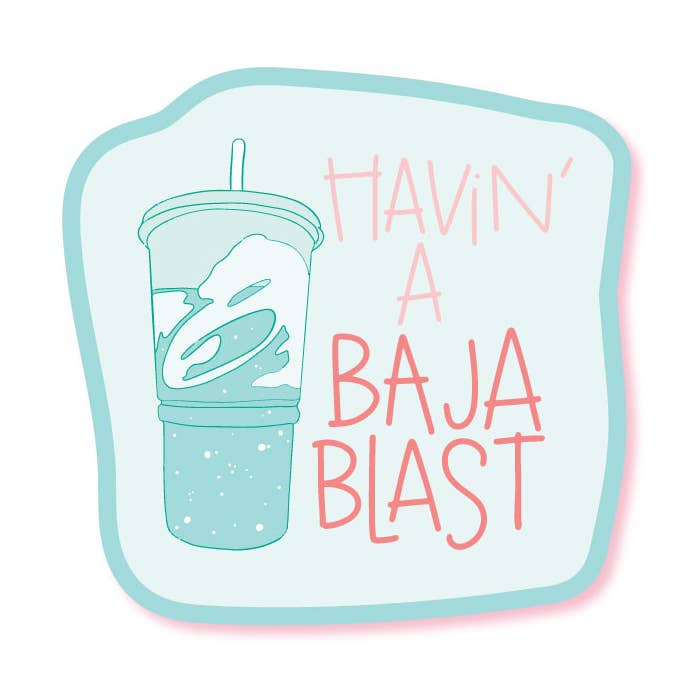 Colette Paperie - Wholesale Sticker - Havin' a Baja Blast Vinyl Glossy Waterproof Sticker0