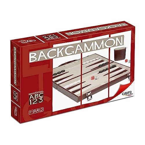 Backgammon en simili cuir - Jeu de société classique et élégant pour la vente par Cayro