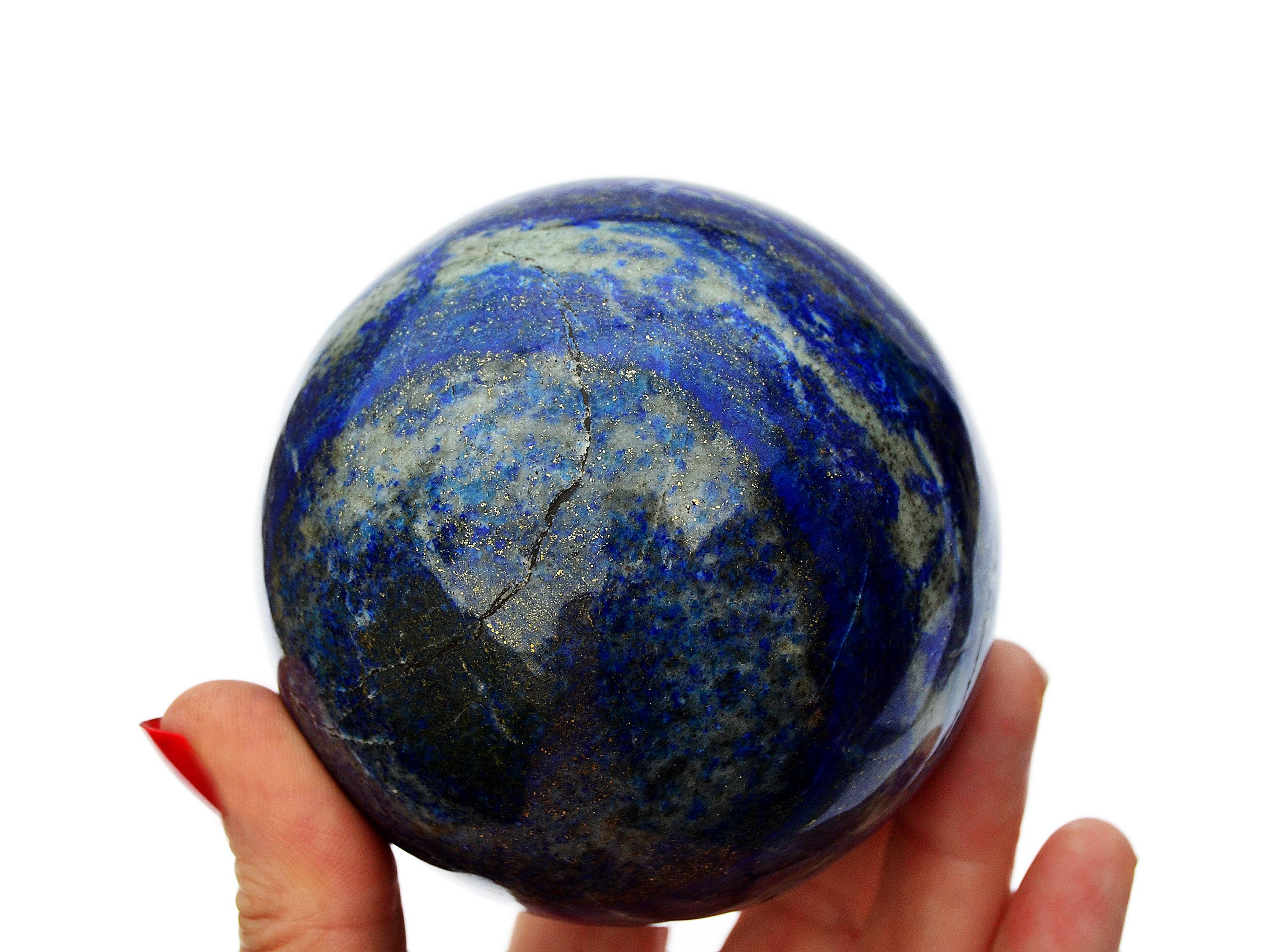 Kaia & Crystals - Wholesale Spiritual Stone/Crystal - XL Lapis Lazuli Sphere (65mm - 100mm)0