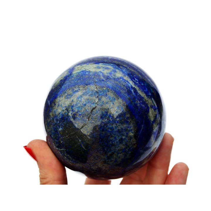 Kaia & Crystals - Wholesale Spiritual Stone/Crystal - XL Lapis Lazuli Sphere (65mm - 100mm)