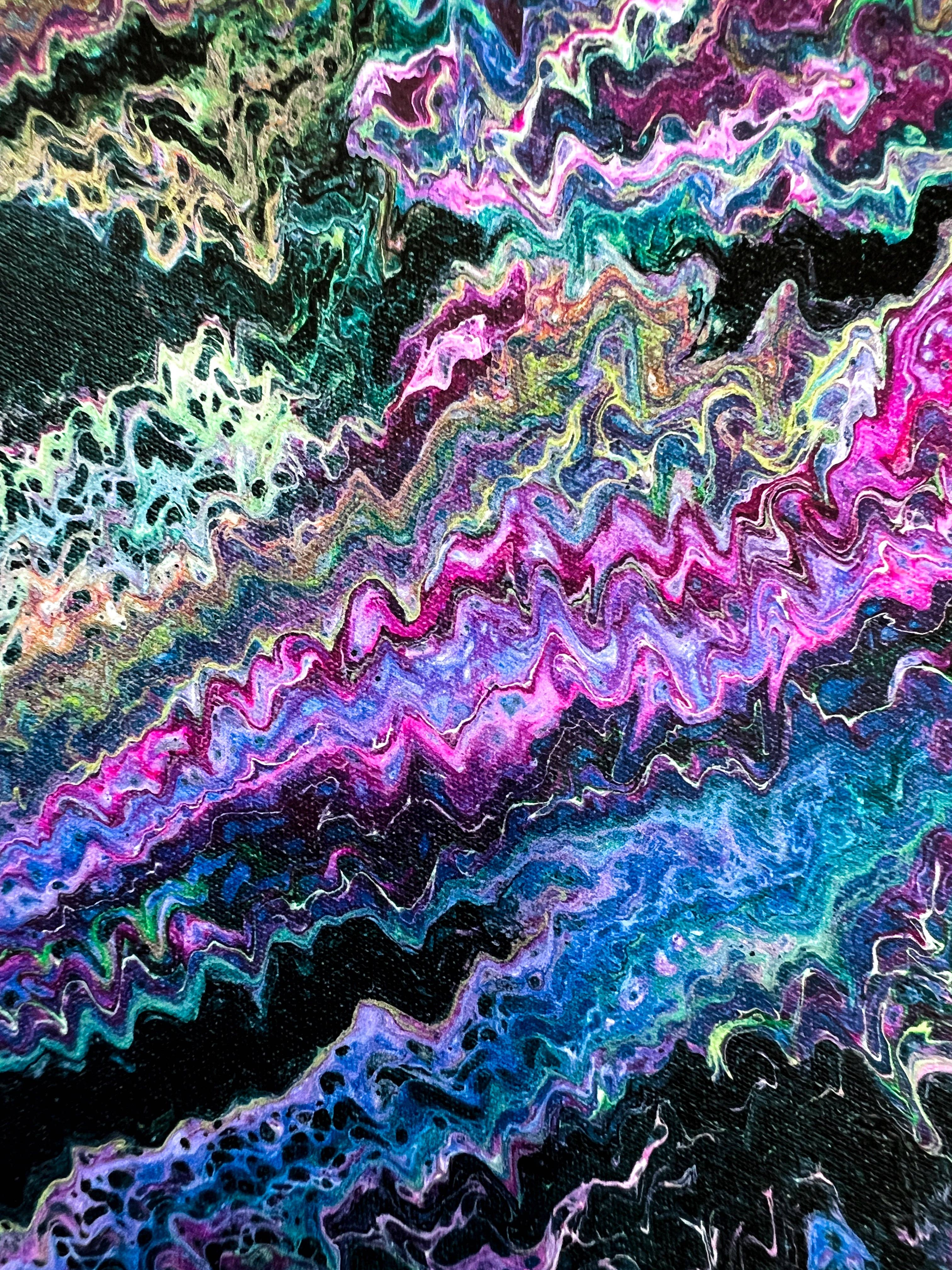 Clara de la Fuente Artist - Wholesale Art Print - Abstract Northern Lights Aurora Celestial Sky  Print Premium8