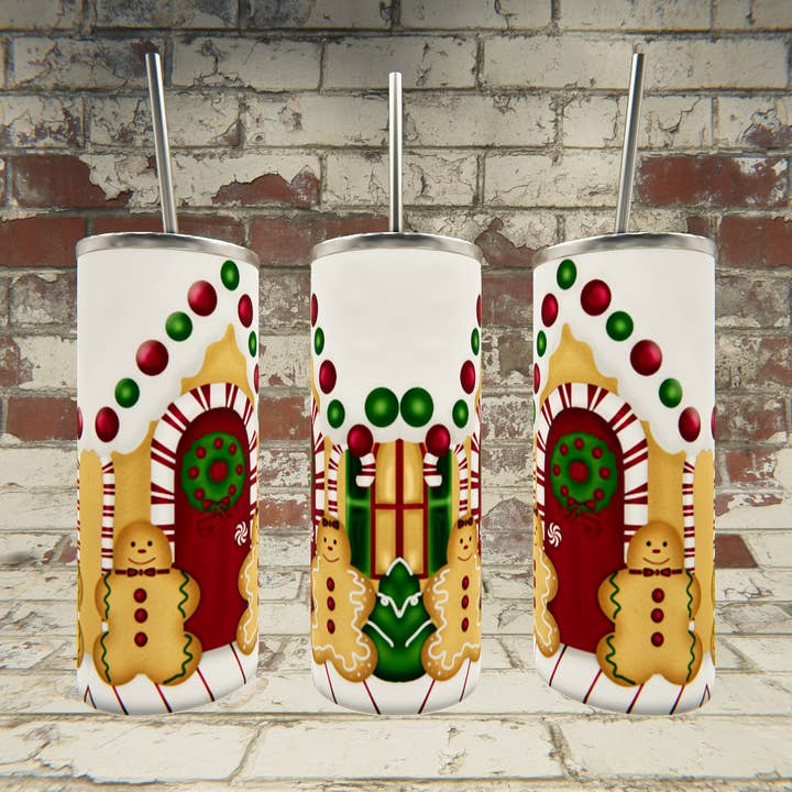 Maison en pain d'épice pour la vente par Triple D's Tumblers n More