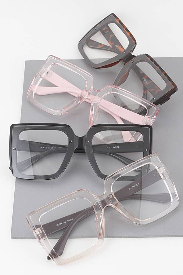 MULTICOLOR Transparent Bolt Frame Optical Glasses for wholesale on Faire0