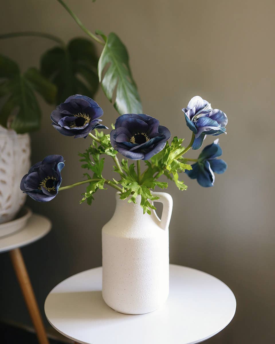 Prestige Botanicals - Wholesale Artificial Flowers - Real Touch Blue Anemone 17.5”1