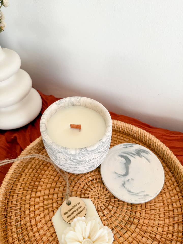 Vela de Cera de Soja - Tarro | 200g para venta al por mayor de Mísis Handmade Home decor