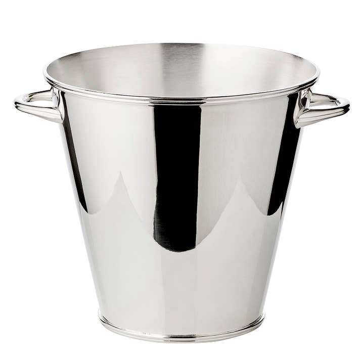 Refrigerador de garrafas Calo Champagne Cooler com alças, pesado banhado a prata por atacado de EDZARD