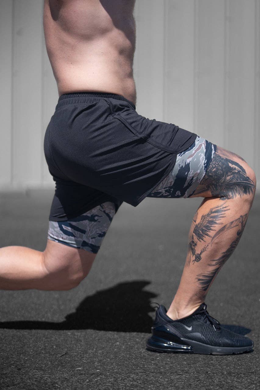 SAVAGE TACTICIANS - Wholesale Athletic Shorts - Men's - 2i1 Lite Gym Shorts - 5 Inch4