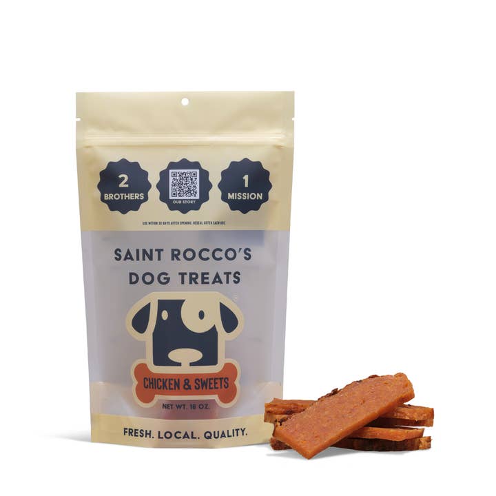 Chicken & Sweet Potato (16oz) for wholesale by Saint Rocco's Treats