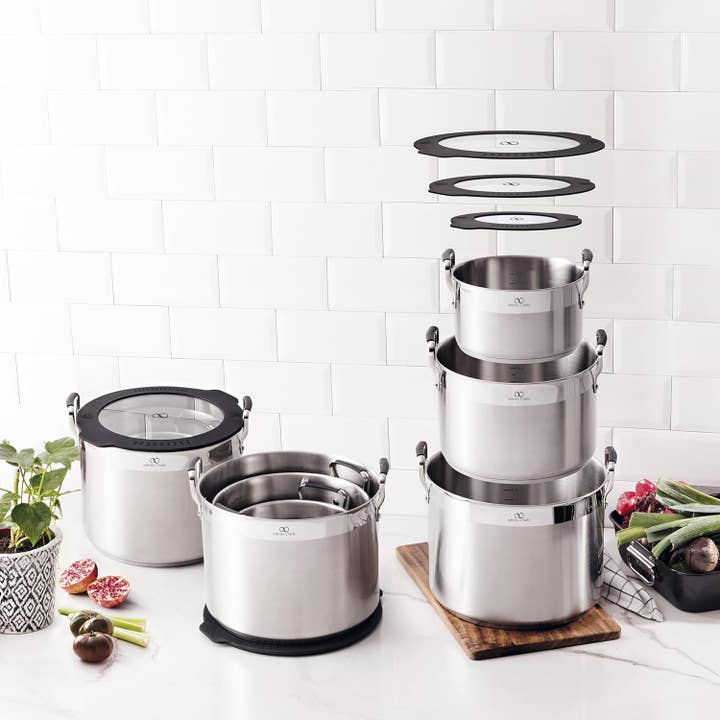 INFINITY CHEFS RATIO - PLATZSPARENDE KOCHTOPFSET für den Großhandel von Serafino Zani