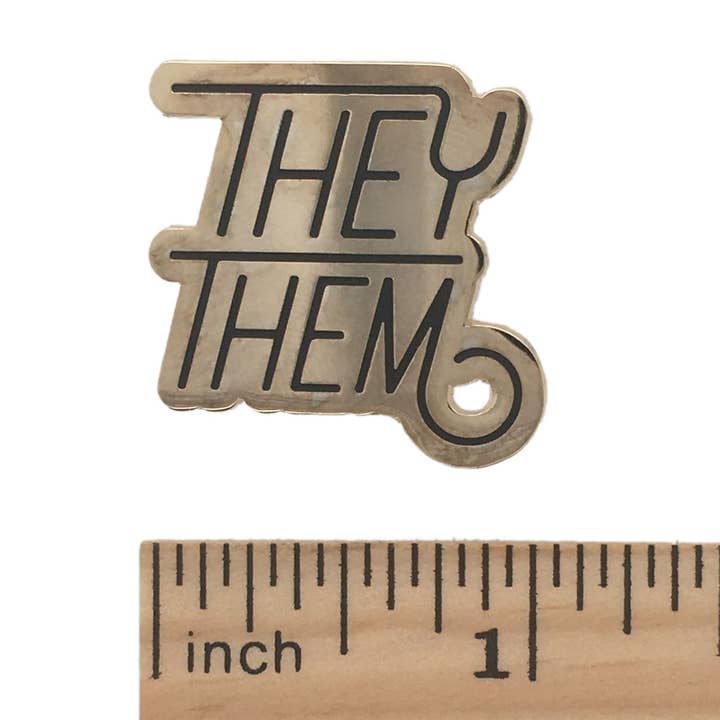 Dissent Pins - Wholesale Lapel Pin/Button - Pronoun Pin - They/Them2