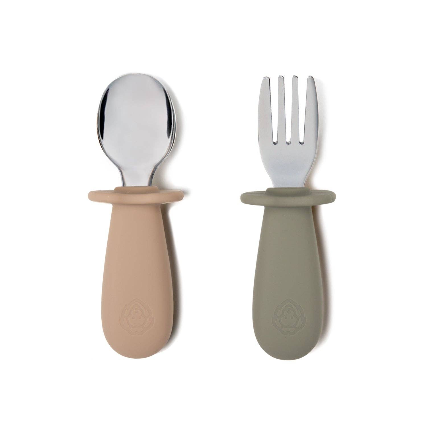 Ezpz - Mini Utensils (Spoon + Fork) - Blush